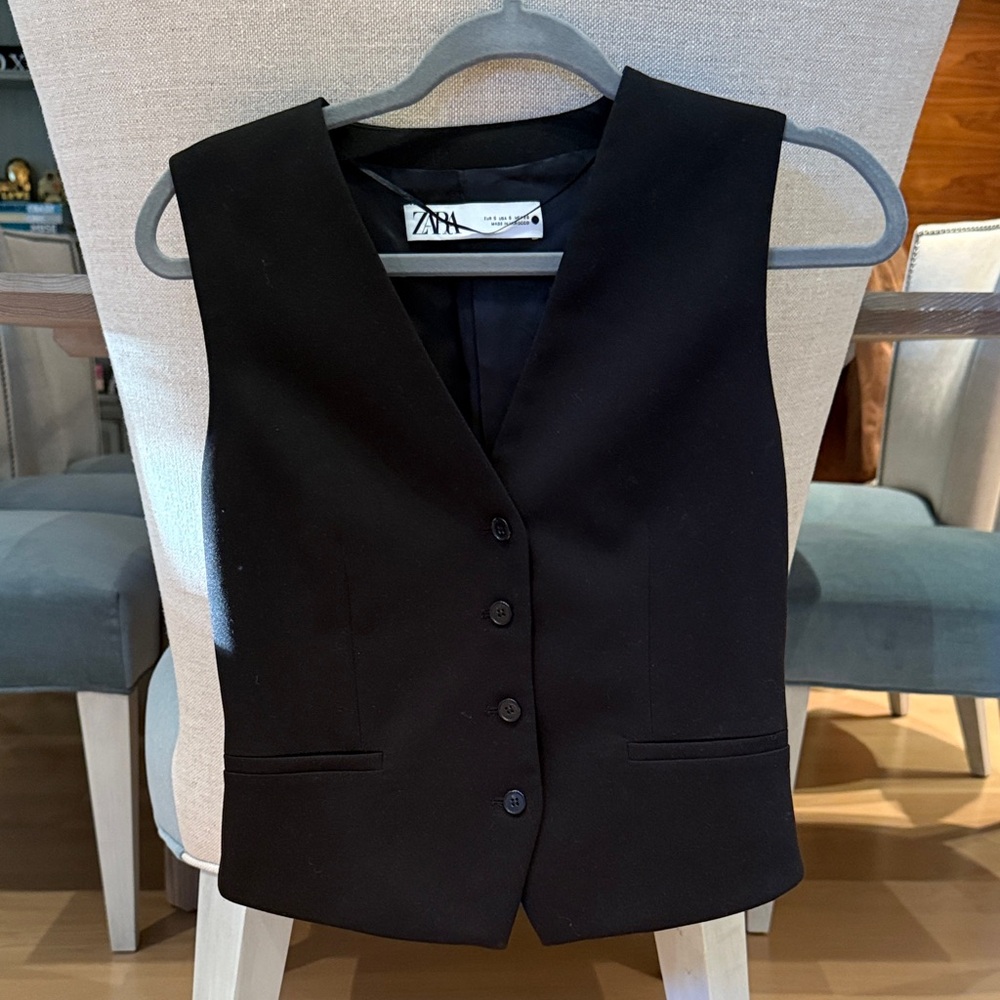 Zara Classic Black Vest
